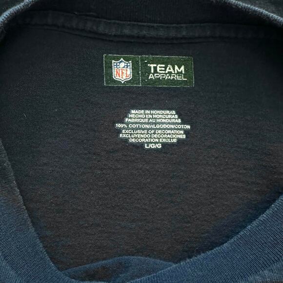 Navy Denver Broncos Long-Sleeve Tee - Size L - Picture 6 of 6